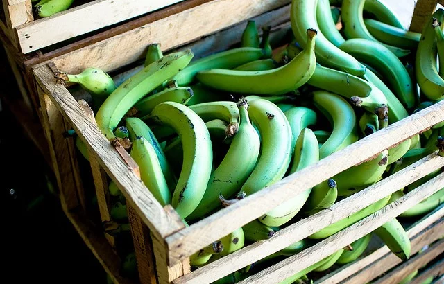 eine Kiste voller Bananen!