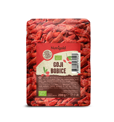 Nutrigold goji bobice u prozirnoj ambalaži