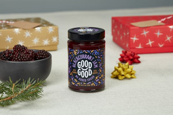 Good Good Schwarze Johannisbeermarmelade mit Stevia 330g | Bio-Fabrik