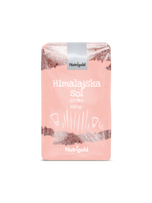 Nutrigold Himalaya-Salz fein gemahlen in einer 1kg Packung