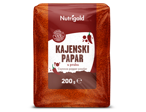 Kajenski papar prah 200g Nutrigold
