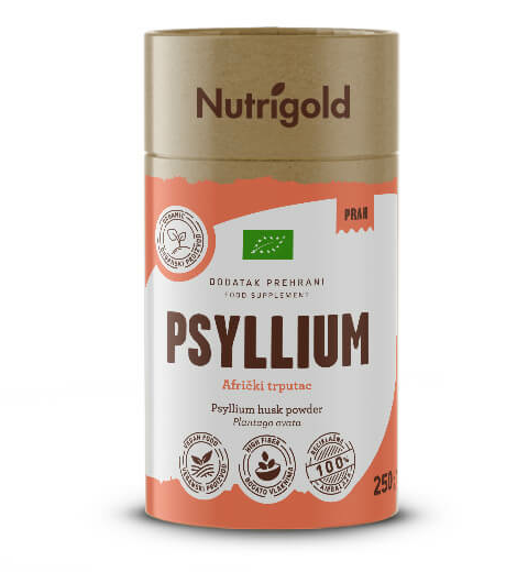 Nutrigold organski Psyllium prah u pakiranju od 250g 