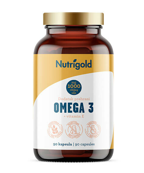 Nutrigold Omega 3 1000mg + Vitamin E u pakiranju od 90 kapsula 