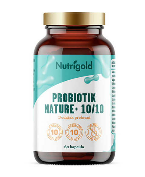 Nutrigold Probiotic Nature+ 10/10 u pakiranju od 60 kapsula 