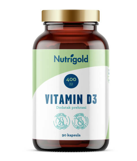 Vitamin D3 400 IE – 90 vegane Kapseln Nutrigold