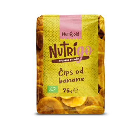 Čips od banane NutriGo - Organski 75g Nutrigold