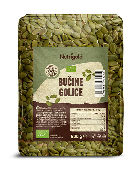 Bučine golice - Organske 500g Nutrigold
