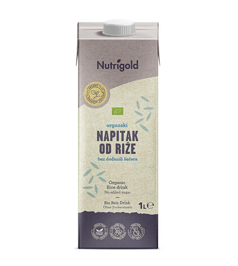 Napitak od Riže Bez dodanog šećera - Organski 1000ml Nutrigold