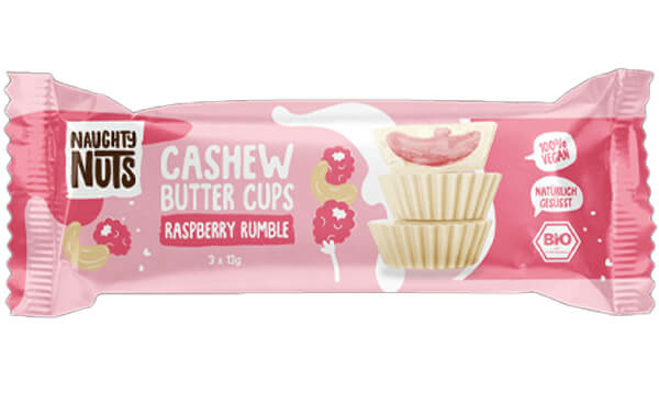 Praline Malina & Indijski oraščić - Organske 3 kom Naughty Nuts