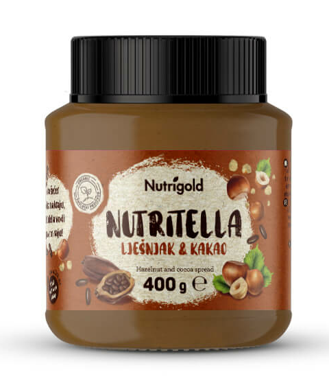 Nutritella Haselnussaufstrich – Bio 400g Nutrigold