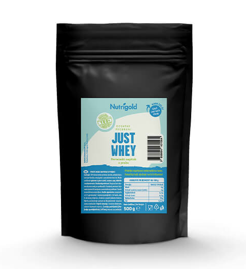 Nutrigold Just Whey Protein koncentrat 80% u pakiranju od 500g 