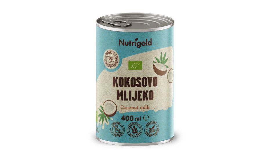Nutrigold Organsko Kokosovo mlijeko u pakiranju od 400ml 