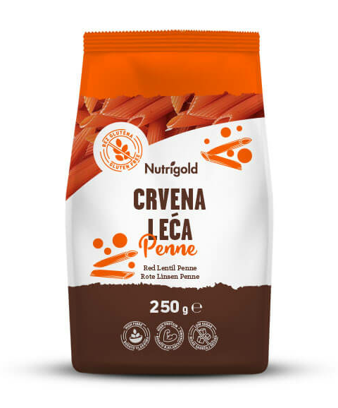 Tjestenina od crvene leće - Bez glutena 250g Nutrigold