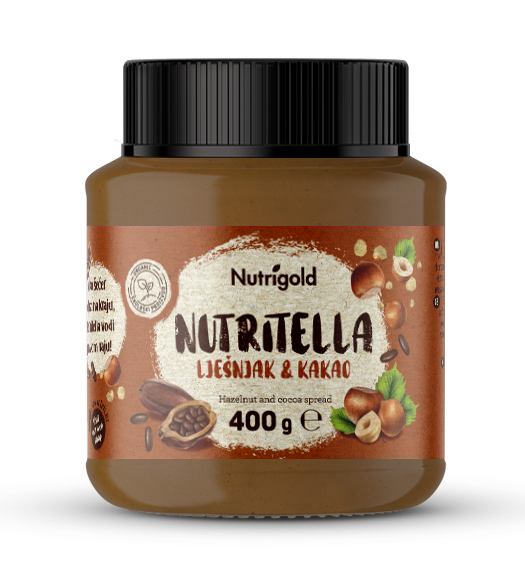 Nutrigold Nutritella Namaz od lješnjaka  Organski u pakiranju od 400g 