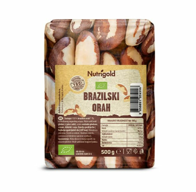 Brazilski orah - Organski 500g Nutrigold