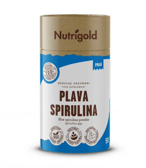 Plava spirulina u prahu - 50g Nutrigold