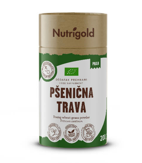 Pšenična trava u prahu - Organska 200g Nutrigold