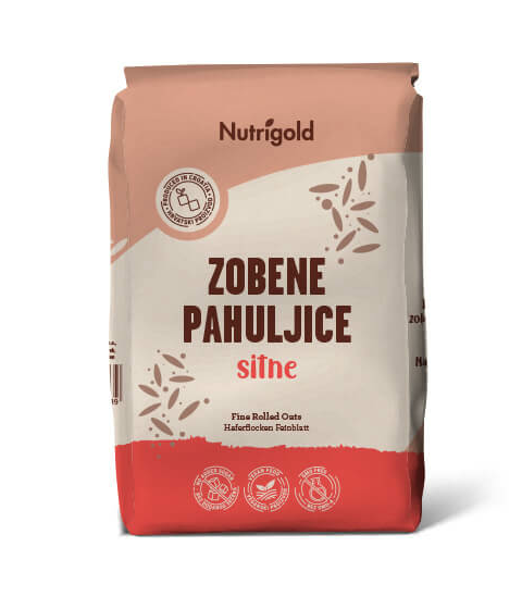 Zobene pahuljice - Sitne 750g Nutrigold