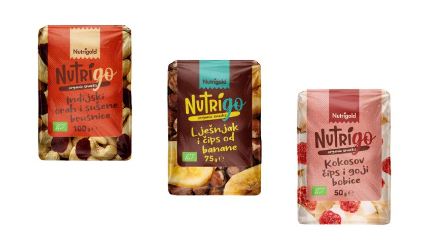 Nutrigo pakiranja odlična su brzi snack orašastih plodova i suhog voća.