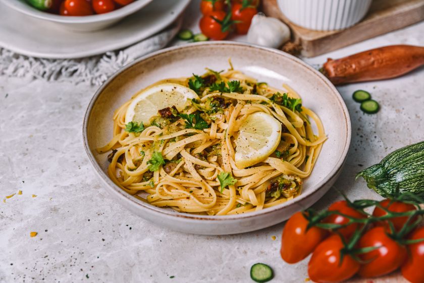 Recept za Pastu s tikvicama i suhim rajčicama