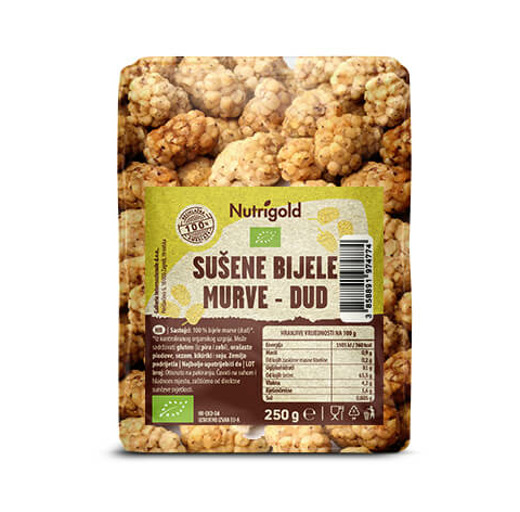 Sušeni dud / murva - Organski 250g Nutrigold