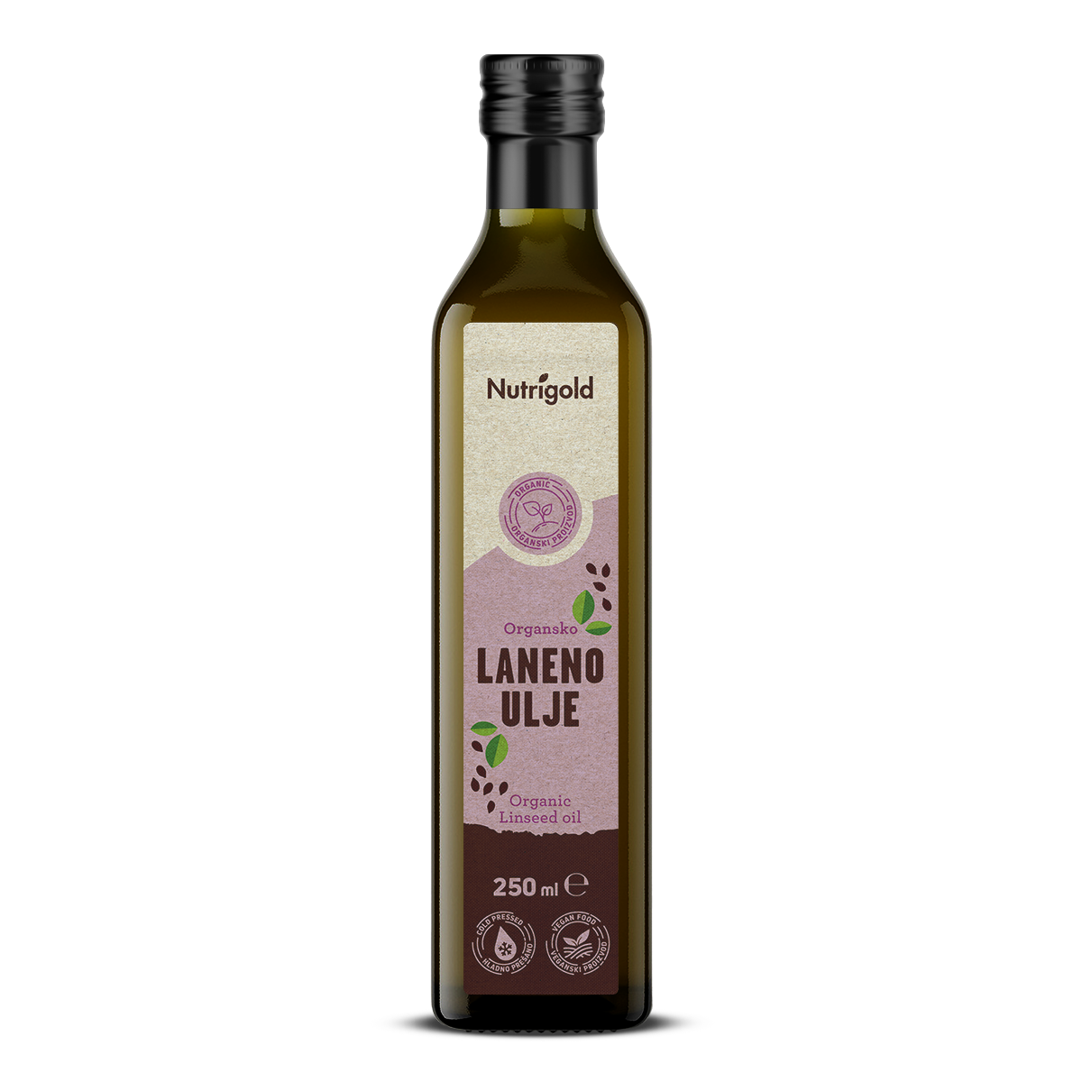 Leinsamenöl biologisch kaltgepresst - 250 ml Nutrigold