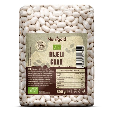 Weiße Bohnen – Biologisch 500g Nutrigold