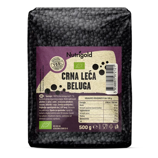 Beluga Linsen – Biologisch 500g Nutrigold