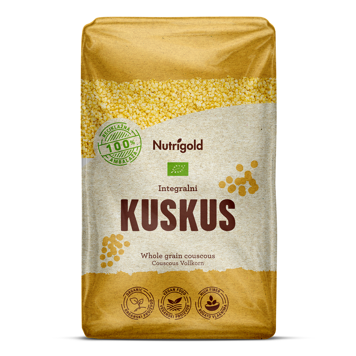 Couscous Vollkorn – Biologisch 1kg Nutrigold