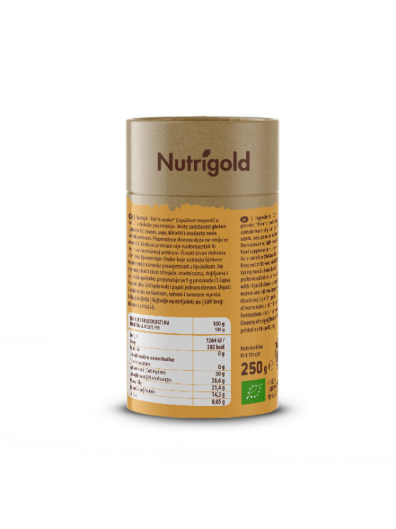 Nutrigold Maca Pulver - Biologisch in einer 250 Gramm Packung