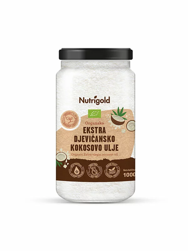 Nutrigold extra natives Kokosöl - Biologisch in einer 1000ml Packung