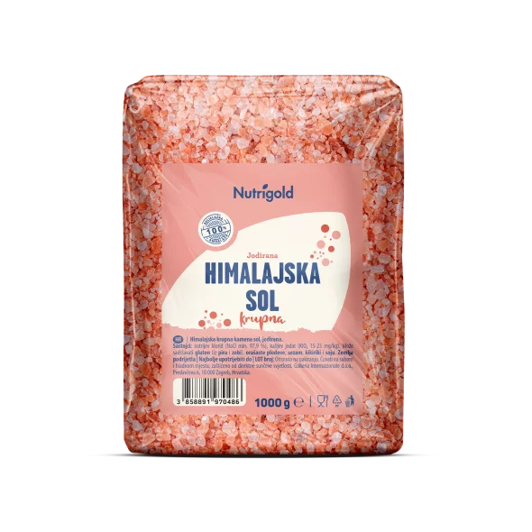 Nutrigold Himalaya-Salz grob gemahlen in einer 1kg Packung