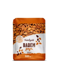Nutrigold Mandeln in einer durchsichtigen 500 Gramm Packung