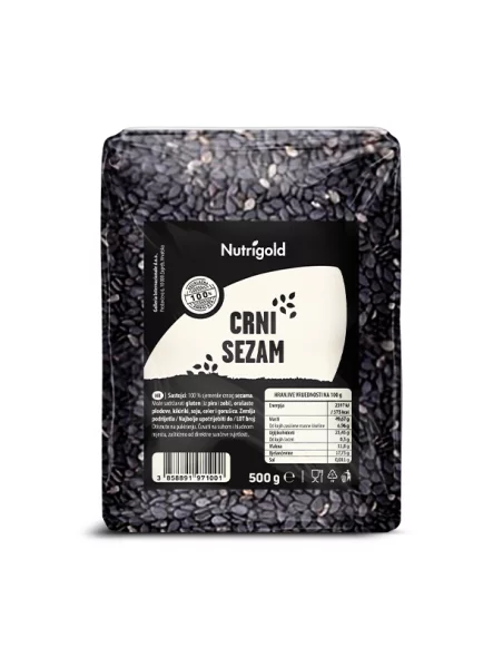 Nutrigold Sesam schwarz in einer Packung von 500g