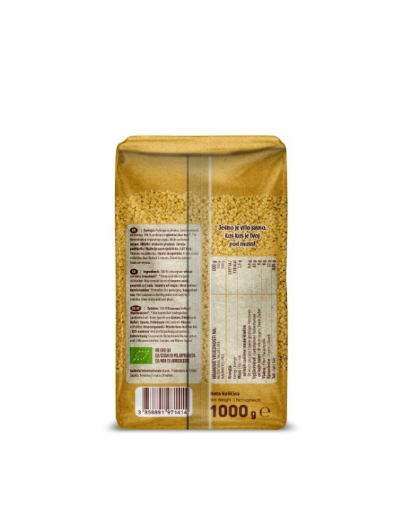 Nutrigold Couscous Vollkorn - Biologisch in einer 1 Kilogramm Packung