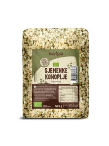 Nutrigold Geschälte Hanfsamen - Biologisch in einer 500 Gramm Packung