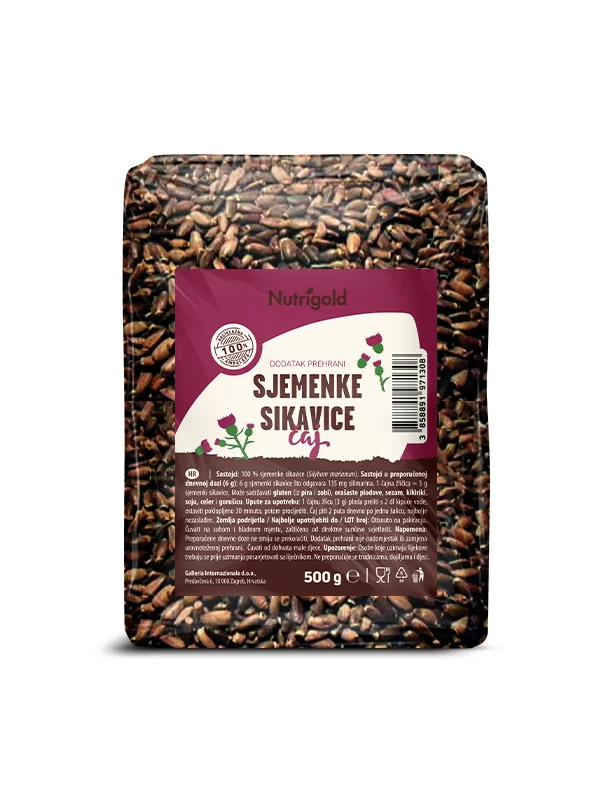 Nutrigold Mariendistelsamen in einer 500g Packung