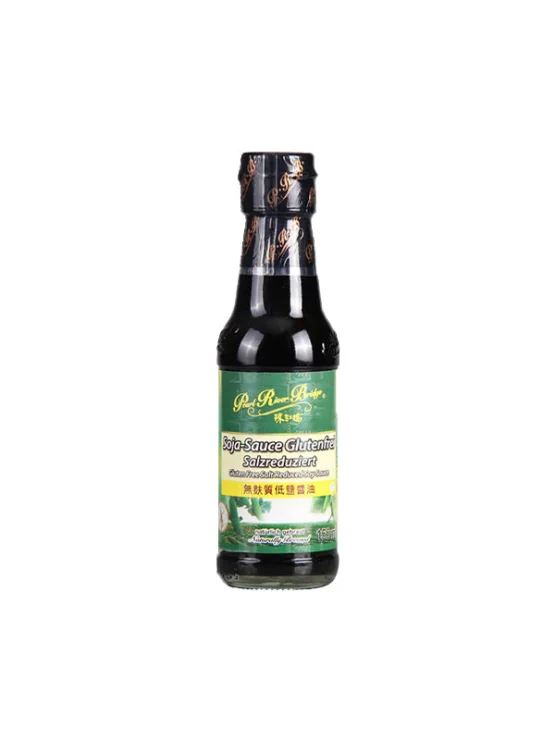PRB Glutenfreie Sojasauce – salzreduziert in einer 150ml Flasche