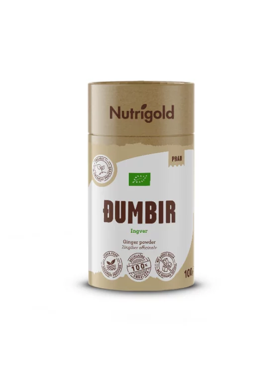 Nutrigold Ingwerpulver – Biologisch in einer 100g Packung