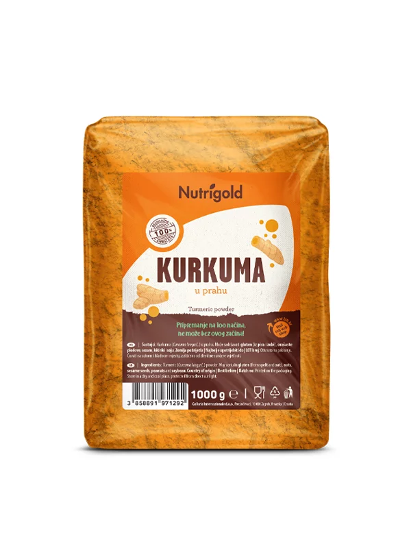 Nutrigold Kukuma Pulver in einer 1000 Gramm Packung