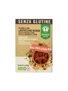 Rote Linsennudeln - Fusili Biologisch 250g Probios