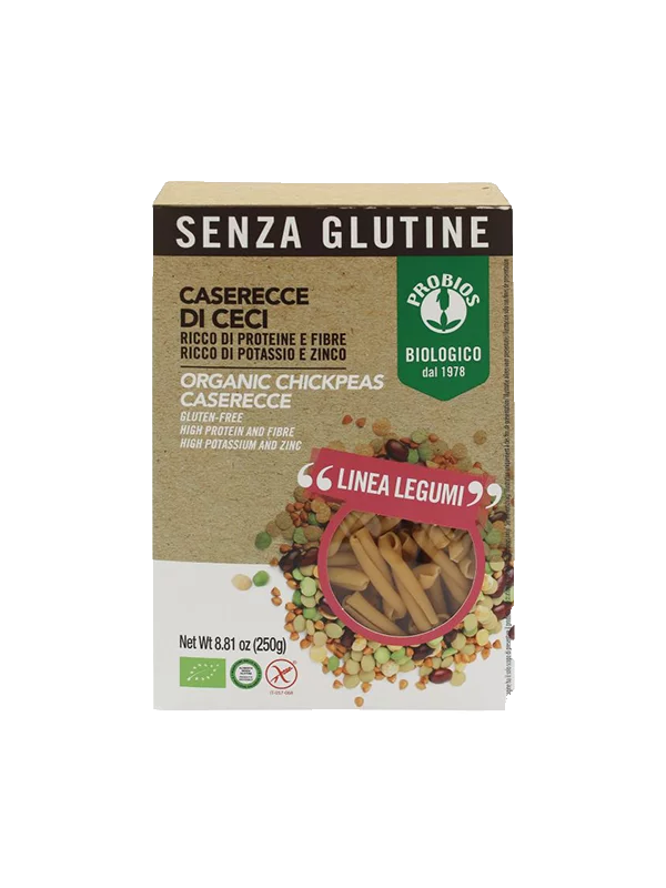 Probios Kichererbsennudeln – Caserecce Biologisch in einer 250g Verpackung