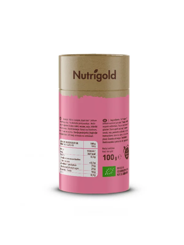 Nutrigold Knoblauchpulver Biologisch in einer 100 Gramm Packung