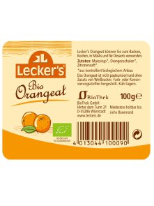 Kandierte Orangenschalen - Biologisch 100g Lecker's