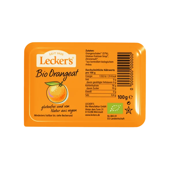 Kandierte Orangenschalen - Biologisch 100g Lecker's