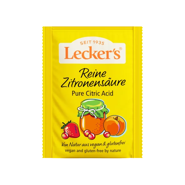 Lecker's Reine Zitronensäure mit 2x10g in der Packung