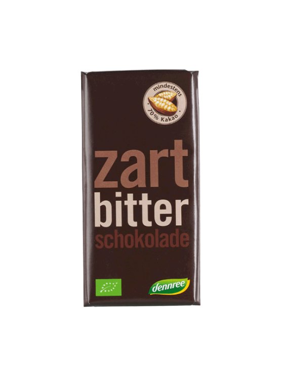 Dennree Zartbitter Schokolade – Biologisch in einer 100g Packung