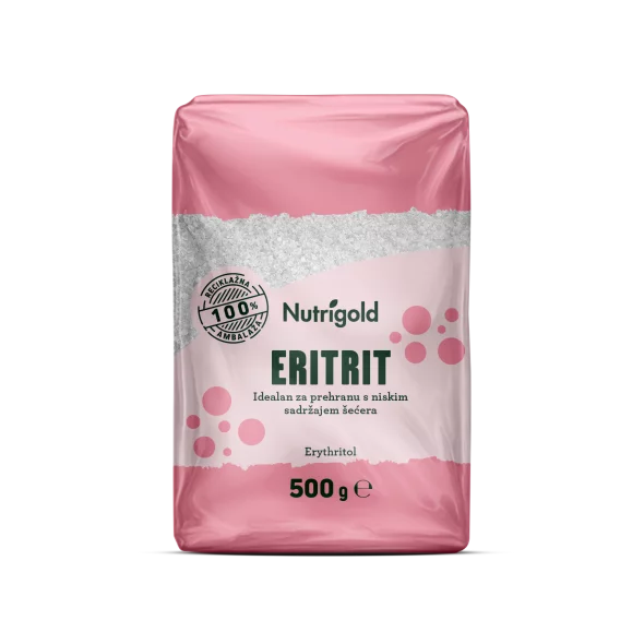 Nutrigold Erythrit natürlicher Süßstoff - Keine Kalorien in einer 500g Packung