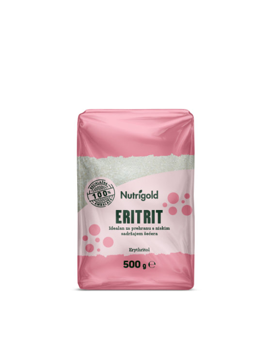 Nutrigold Erythrit natürlicher Süßstoff - Keine Kalorien in einer 500g Packung