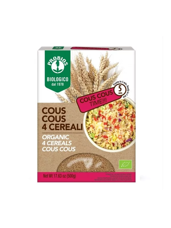 Couscous aus 4 Getreidesorten Biologisch 500g Probios